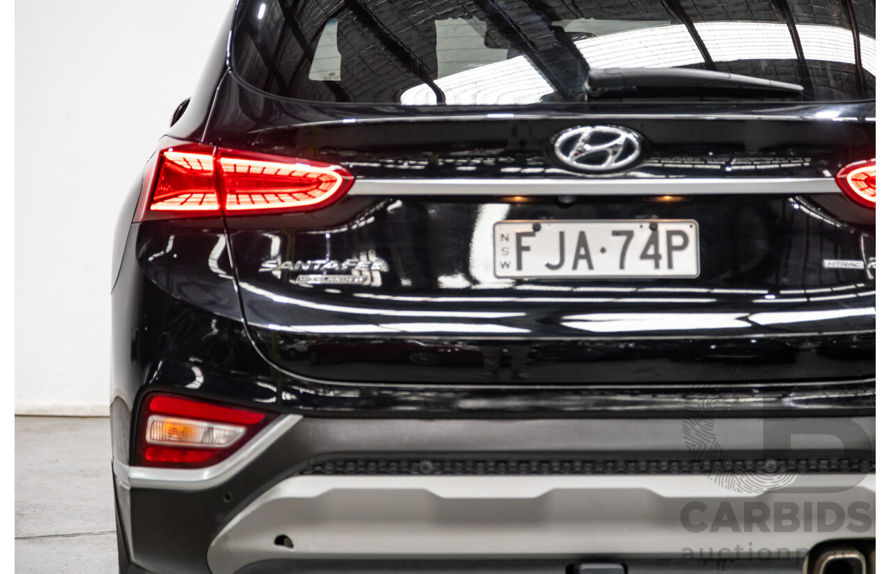 02/2020 Hyundai Santa Fe Highlander (4x4) TM MY20 4d Wagon Phantom Black Turbo Diesel 2.2L - 7 Seater