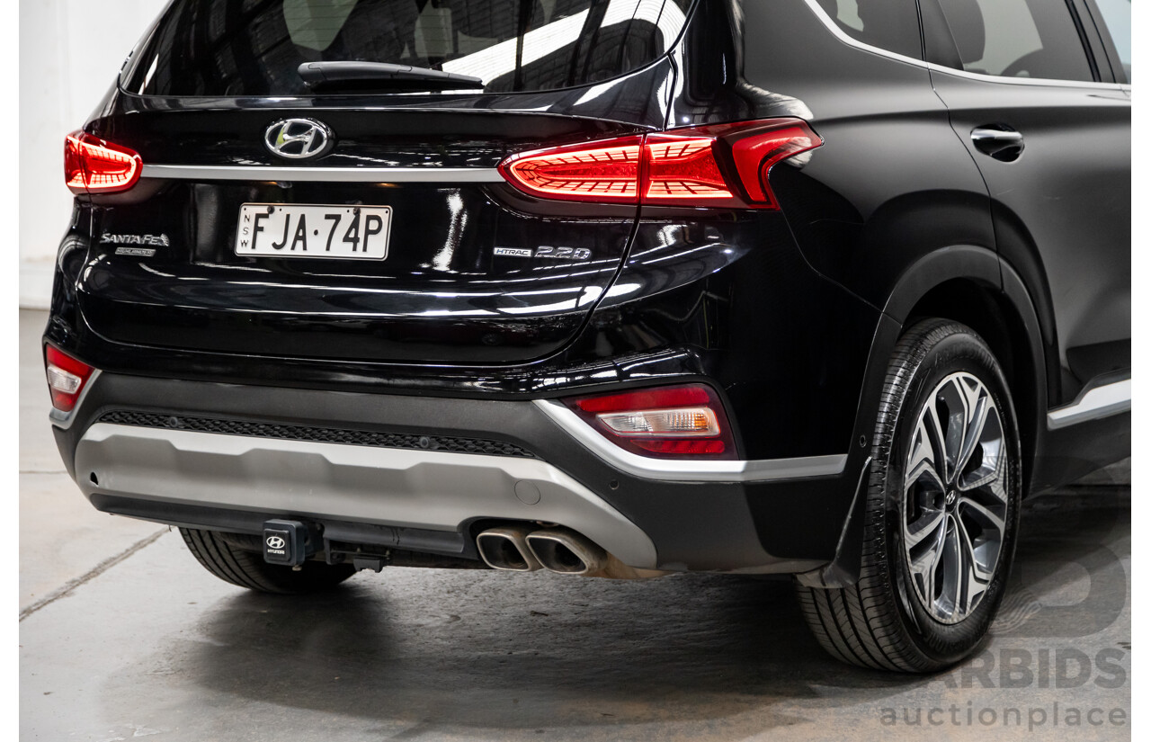 02/2020 Hyundai Santa Fe Highlander (4x4) TM MY20 4d Wagon Phantom Black Turbo Diesel 2.2L - 7 Seater