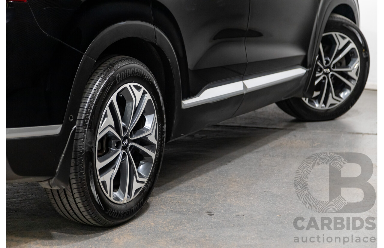 02/2020 Hyundai Santa Fe Highlander (4x4) TM MY20 4d Wagon Phantom Black Turbo Diesel 2.2L - 7 Seater