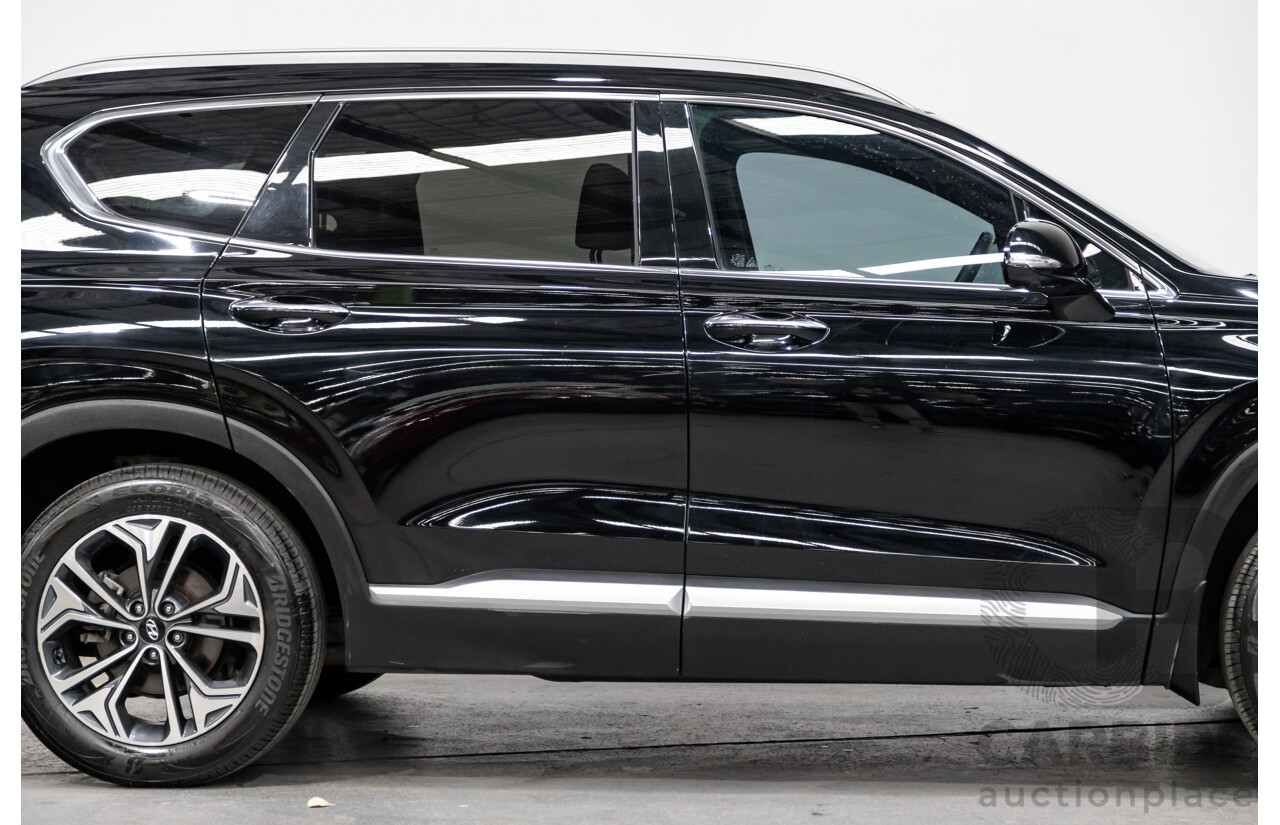 02/2020 Hyundai Santa Fe Highlander (4x4) TM MY20 4d Wagon Phantom Black Turbo Diesel 2.2L - 7 Seater