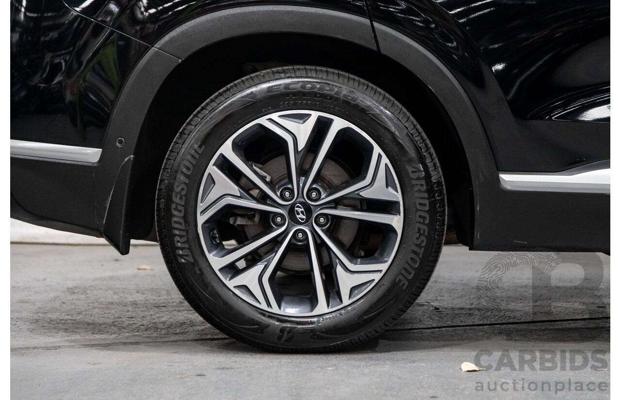 02/2020 Hyundai Santa Fe Highlander (4x4) TM MY20 4d Wagon Phantom Black Turbo Diesel 2.2L - 7 Seater