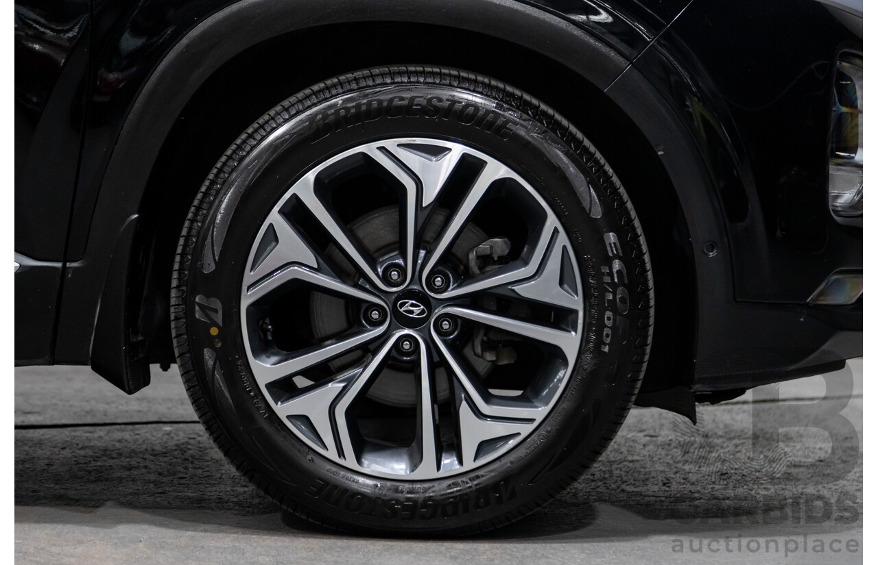 02/2020 Hyundai Santa Fe Highlander (4x4) TM MY20 4d Wagon Phantom Black Turbo Diesel 2.2L - 7 Seater