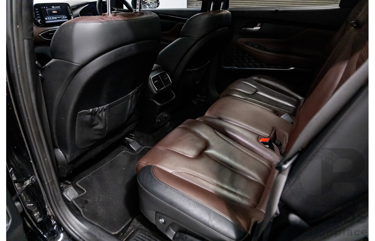 02/2020 Hyundai Santa Fe Highlander (4x4) TM MY20 4d Wagon Phantom Black Turbo Diesel 2.2L - 7 Seater