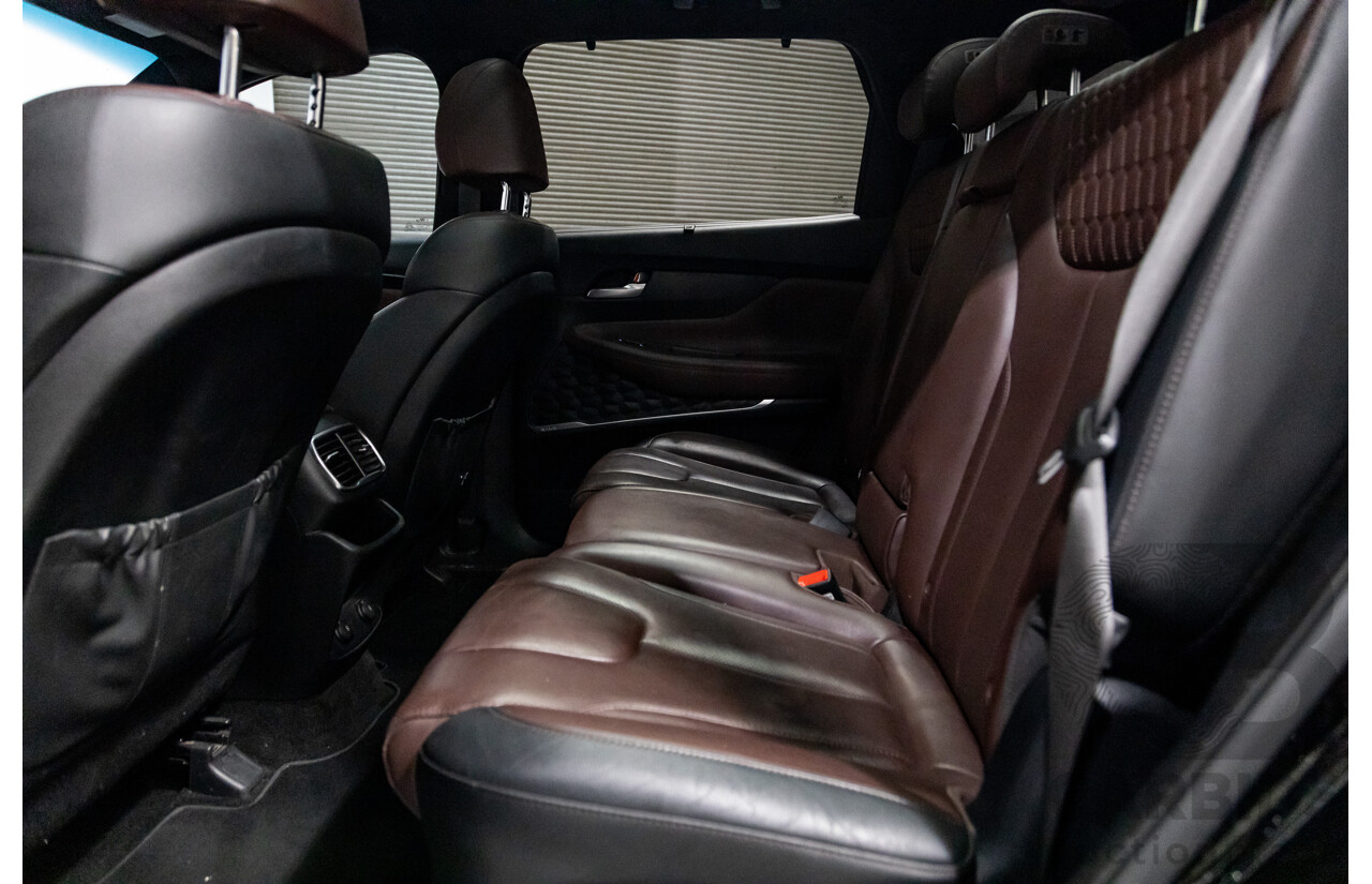 02/2020 Hyundai Santa Fe Highlander (4x4) TM MY20 4d Wagon Phantom Black Turbo Diesel 2.2L - 7 Seater
