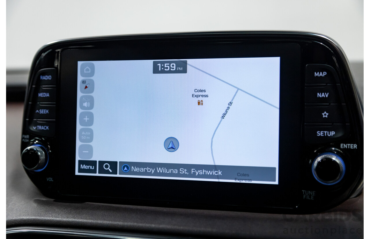 02/2020 Hyundai Santa Fe Highlander (4x4) TM MY20 4d Wagon Phantom Black Turbo Diesel 2.2L - 7 Seater