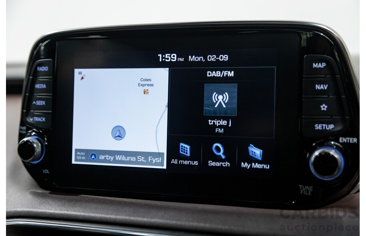 02/2020 Hyundai Santa Fe Highlander (4x4) TM MY20 4d Wagon Phantom Black Turbo Diesel 2.2L - 7 Seater