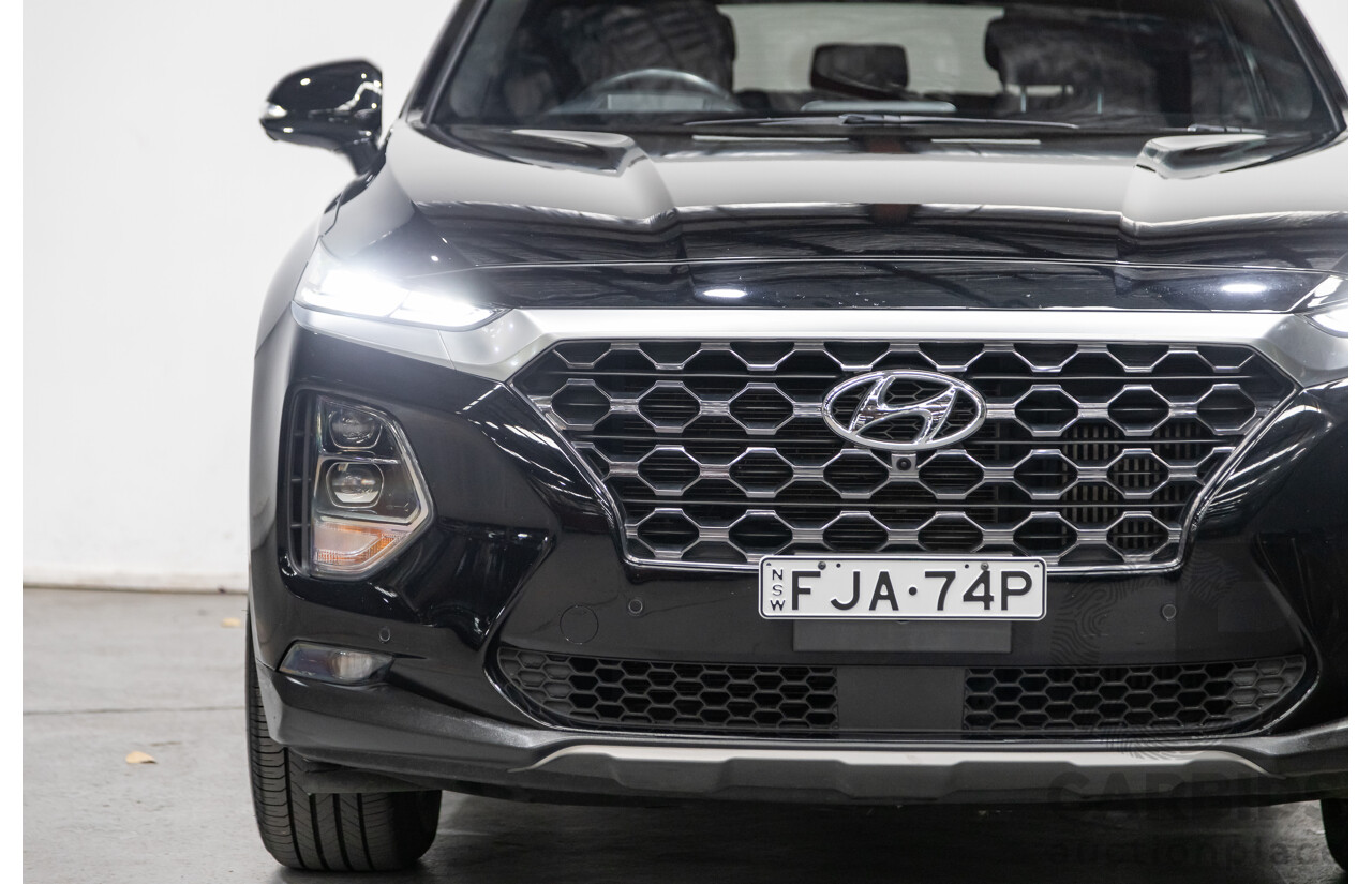 02/2020 Hyundai Santa Fe Highlander (4x4) TM MY20 4d Wagon Phantom Black Turbo Diesel 2.2L - 7 Seater
