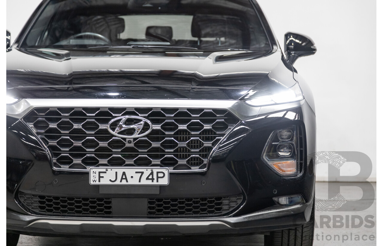 02/2020 Hyundai Santa Fe Highlander (4x4) TM MY20 4d Wagon Phantom Black Turbo Diesel 2.2L - 7 Seater