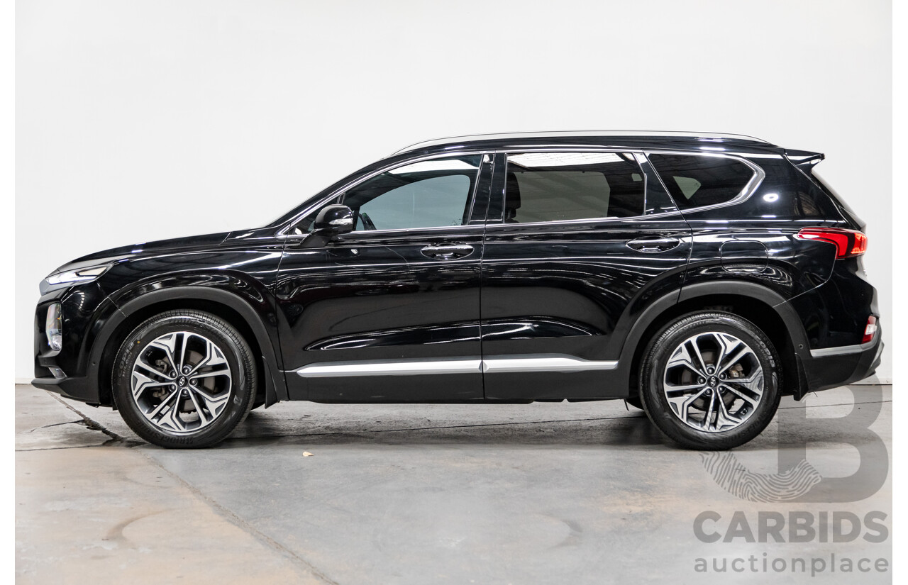 02/2020 Hyundai Santa Fe Highlander (4x4) TM MY20 4d Wagon Phantom Black Turbo Diesel 2.2L - 7 Seater