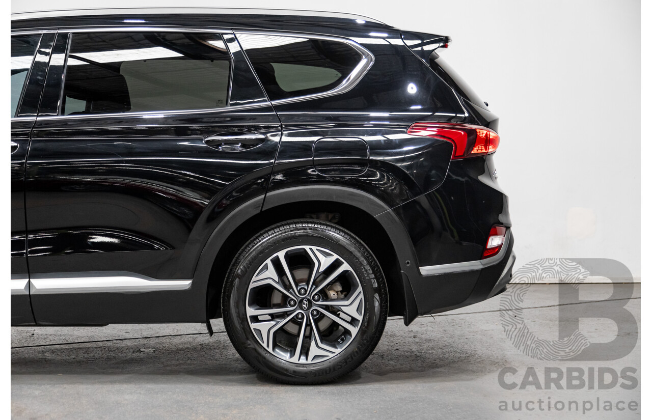 02/2020 Hyundai Santa Fe Highlander (4x4) TM MY20 4d Wagon Phantom Black Turbo Diesel 2.2L - 7 Seater