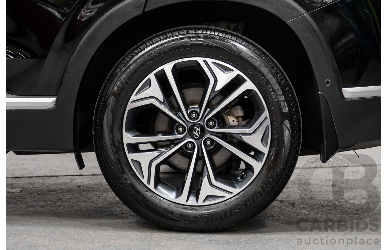 02/2020 Hyundai Santa Fe Highlander (4x4) TM MY20 4d Wagon Phantom Black Turbo Diesel 2.2L - 7 Seater