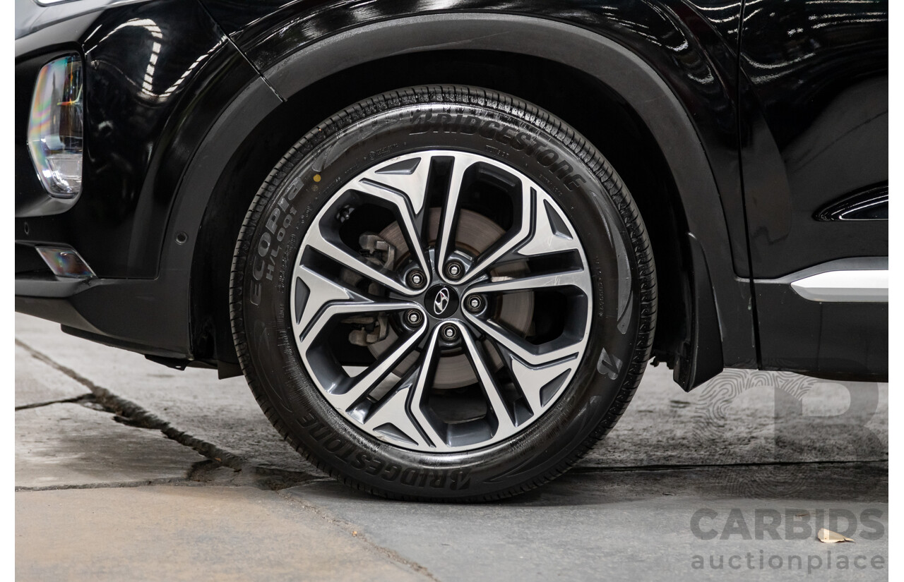 02/2020 Hyundai Santa Fe Highlander (4x4) TM MY20 4d Wagon Phantom Black Turbo Diesel 2.2L - 7 Seater