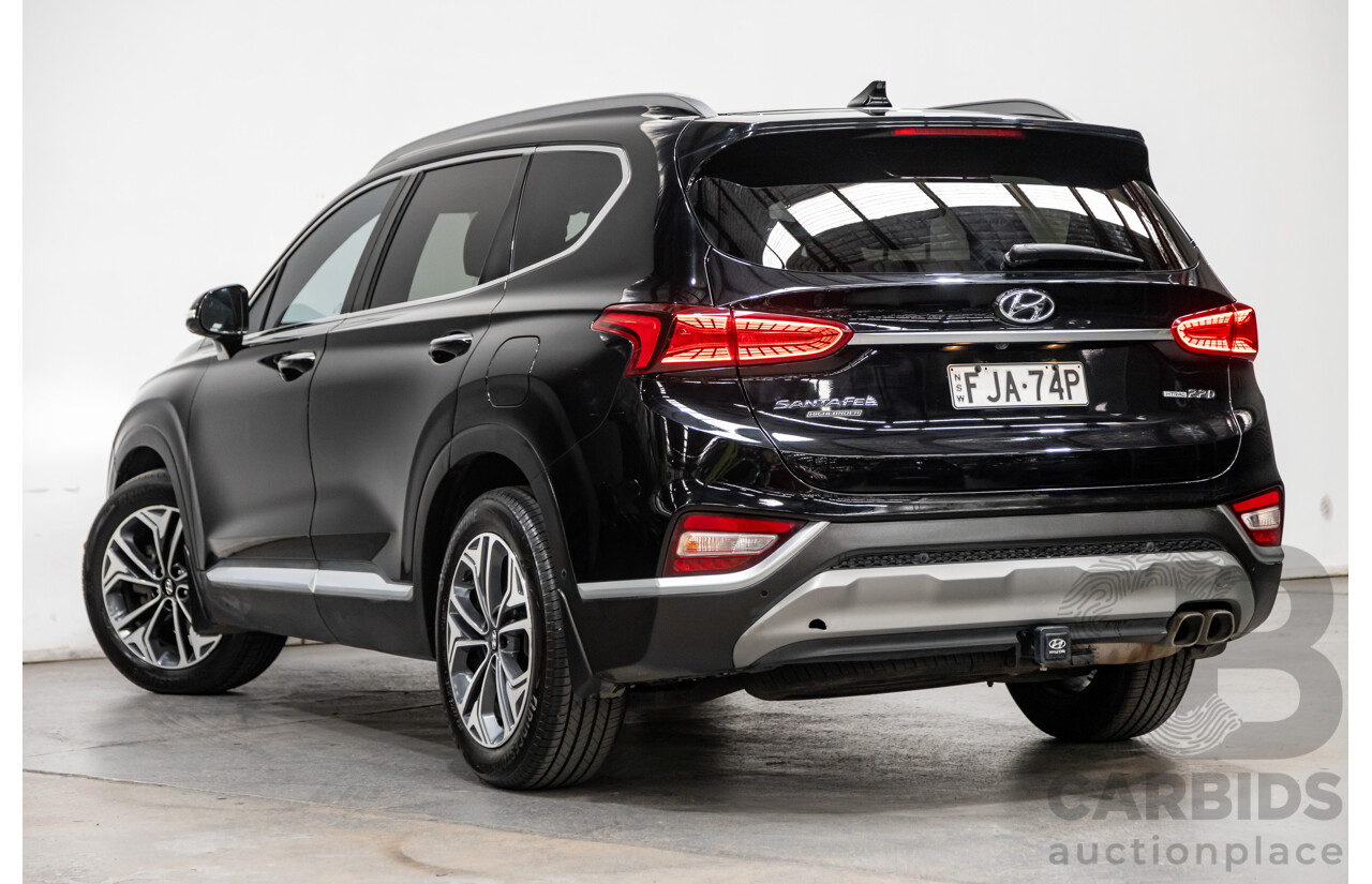 02/2020 Hyundai Santa Fe Highlander (4x4) TM MY20 4d Wagon Phantom Black Turbo Diesel 2.2L - 7 Seater