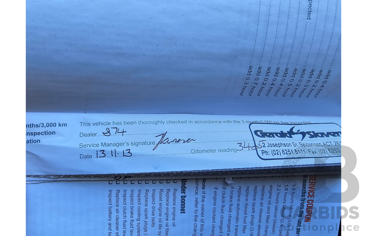 6/2013 Holden Captiva 7 SX (fwd) CG MY13 4d Wagon White 2.4L