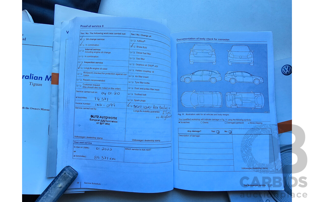 1/2013 Volkswagen Tiguan 118 TSI (4x2) 5NC MY12 4d Wagon White 1.4L