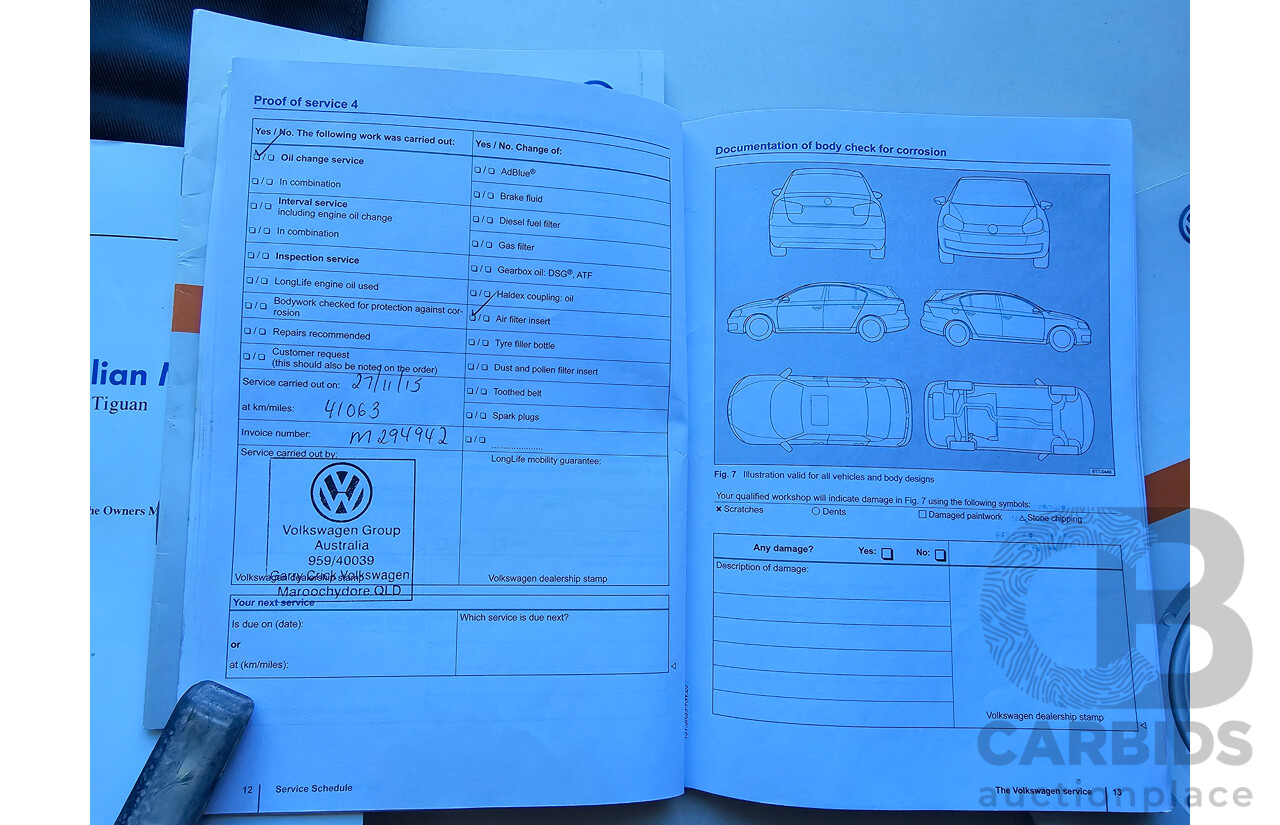 1/2013 Volkswagen Tiguan 118 TSI (4x2) 5NC MY12 4d Wagon White 1.4L