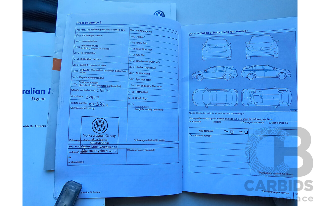 1/2013 Volkswagen Tiguan 118 TSI (4x2) 5NC MY12 4d Wagon White 1.4L