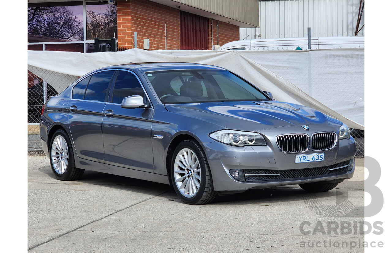 6/2010 BMW 5 28i F10 4d Sedan Silver Or Chrome 3.0L