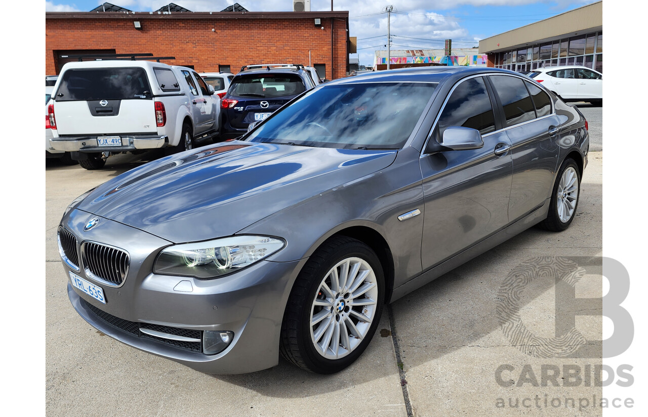 6/2010 BMW 5 28i F10 4d Sedan Silver Or Chrome 3.0L