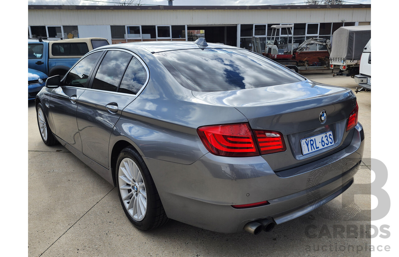 6/2010 BMW 5 28i F10 4d Sedan Silver Or Chrome 3.0L