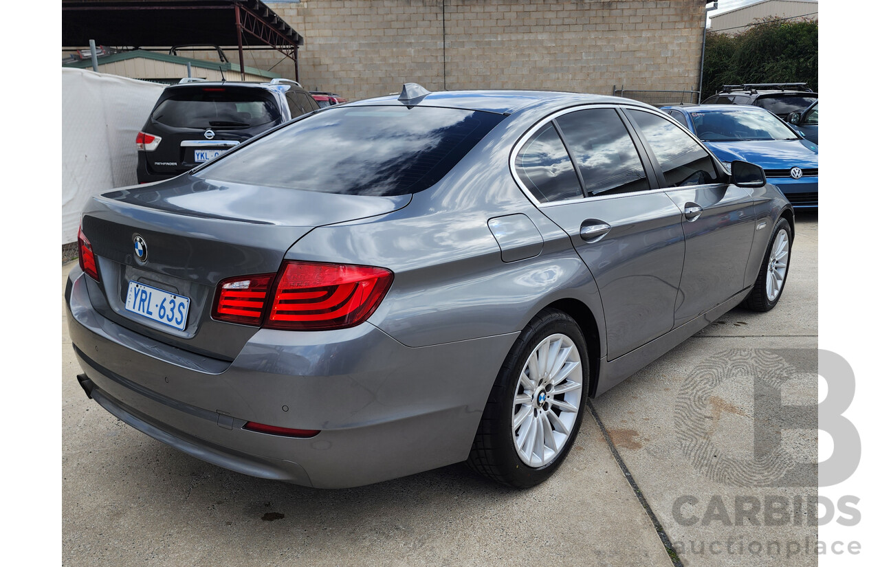 6/2010 BMW 5 28i F10 4d Sedan Silver Or Chrome 3.0L