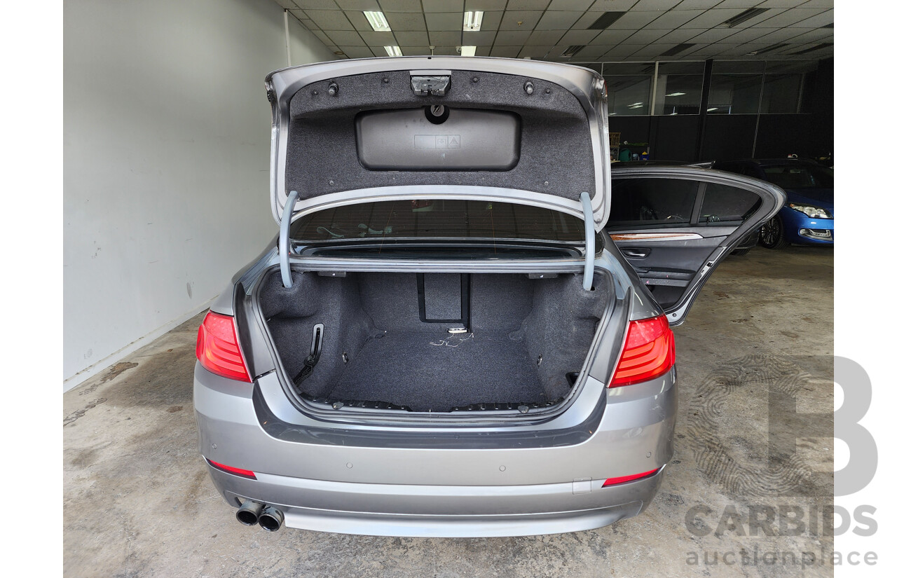 6/2010 BMW 5 28i F10 4d Sedan Silver Or Chrome 3.0L