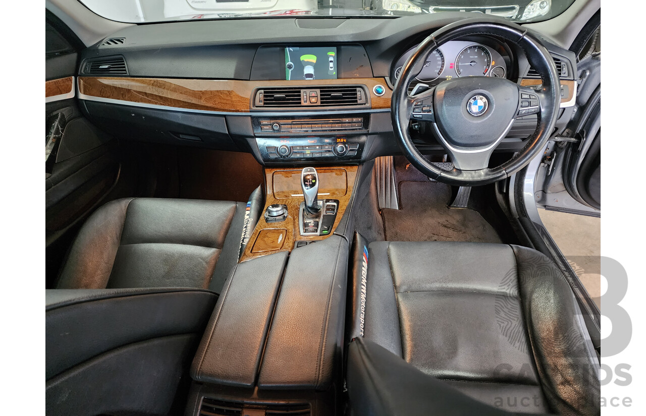 6/2010 BMW 5 28i F10 4d Sedan Silver Or Chrome 3.0L