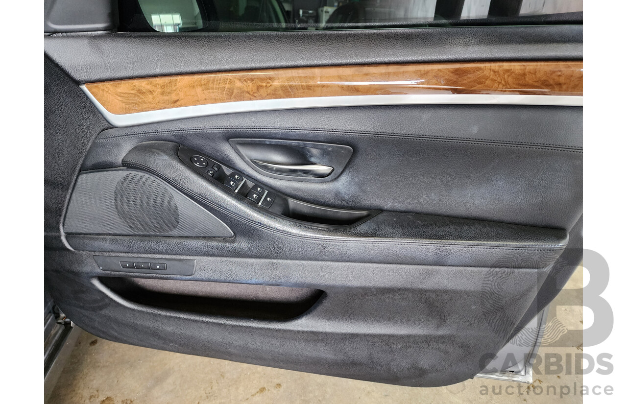 6/2010 BMW 5 28i F10 4d Sedan Silver Or Chrome 3.0L