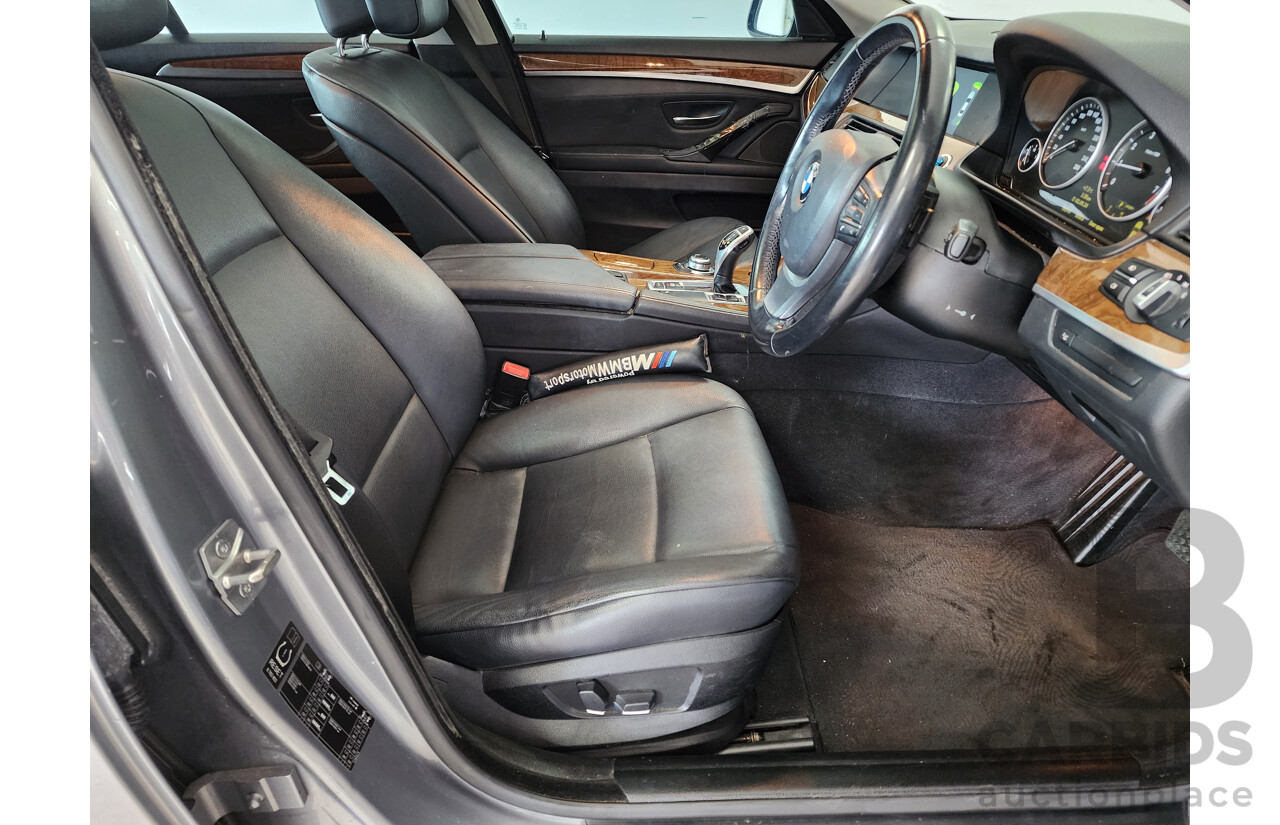 6/2010 BMW 5 28i F10 4d Sedan Silver Or Chrome 3.0L