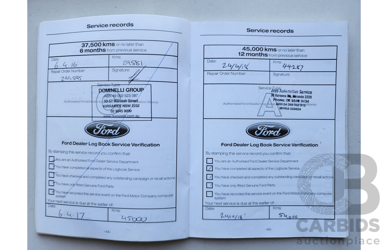 7/2012 Ford Kuga Trend TE 4d Wagon Blue 2.5L