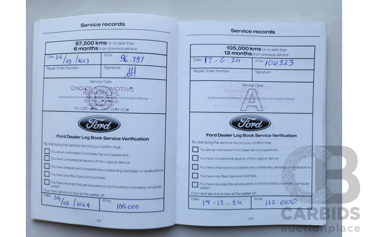 7/2012 Ford Kuga Trend TE 4d Wagon Blue 2.5L