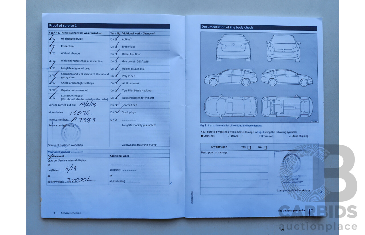 3/2017 Volkswagen Golf 92 TSI Trendline AU MY16 5d Hatchback Blue 1.4L