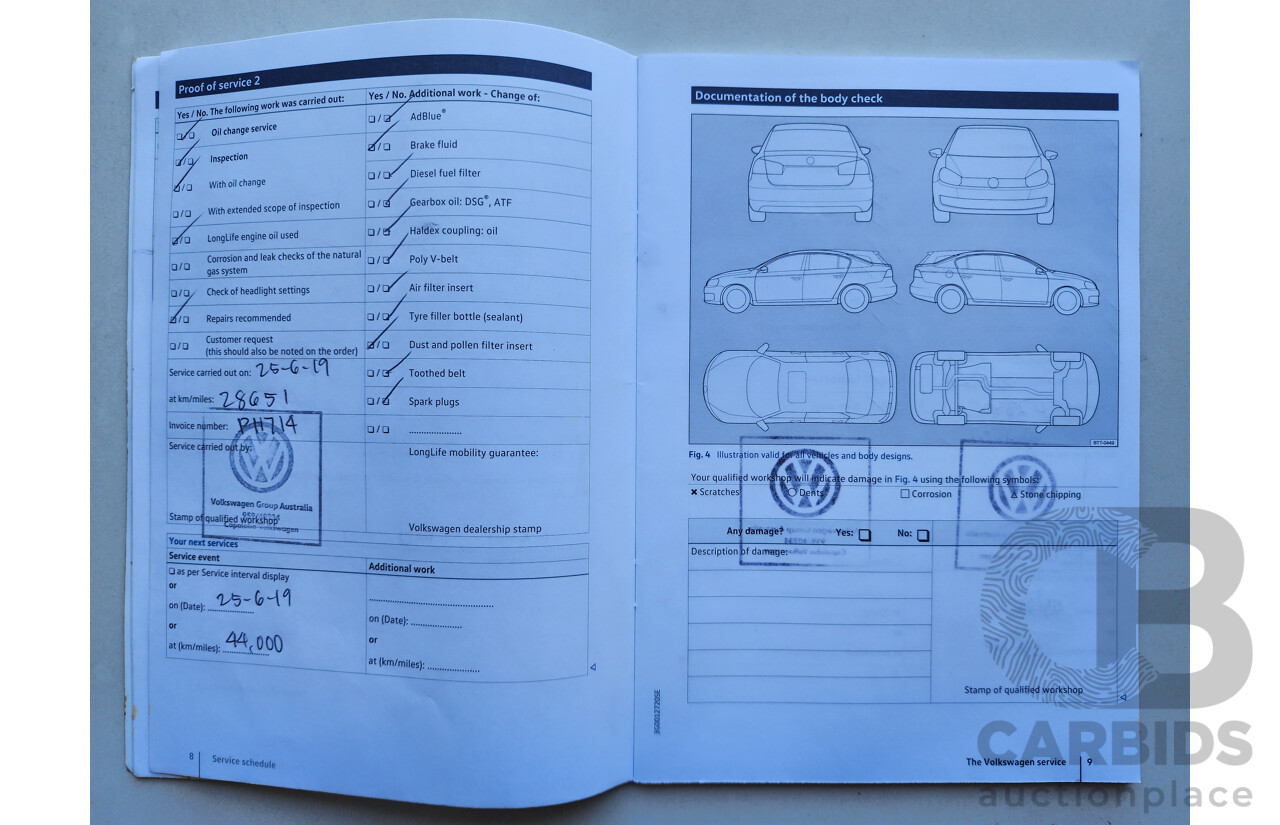 3/2017 Volkswagen Golf 92 TSI Trendline AU MY16 5d Hatchback Blue 1.4L