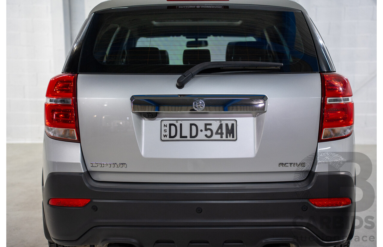 2/2017 Holden Captiva Active 5 (FWD) CG Series II 4d Wagon Nitrate Silver Metallic 2.4L