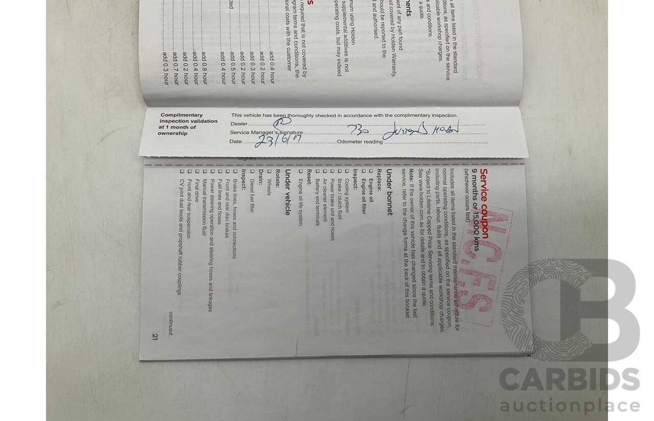 2/2017 Holden Captiva Active 5 (FWD) CG Series II 4d Wagon Nitrate Silver Metallic 2.4L