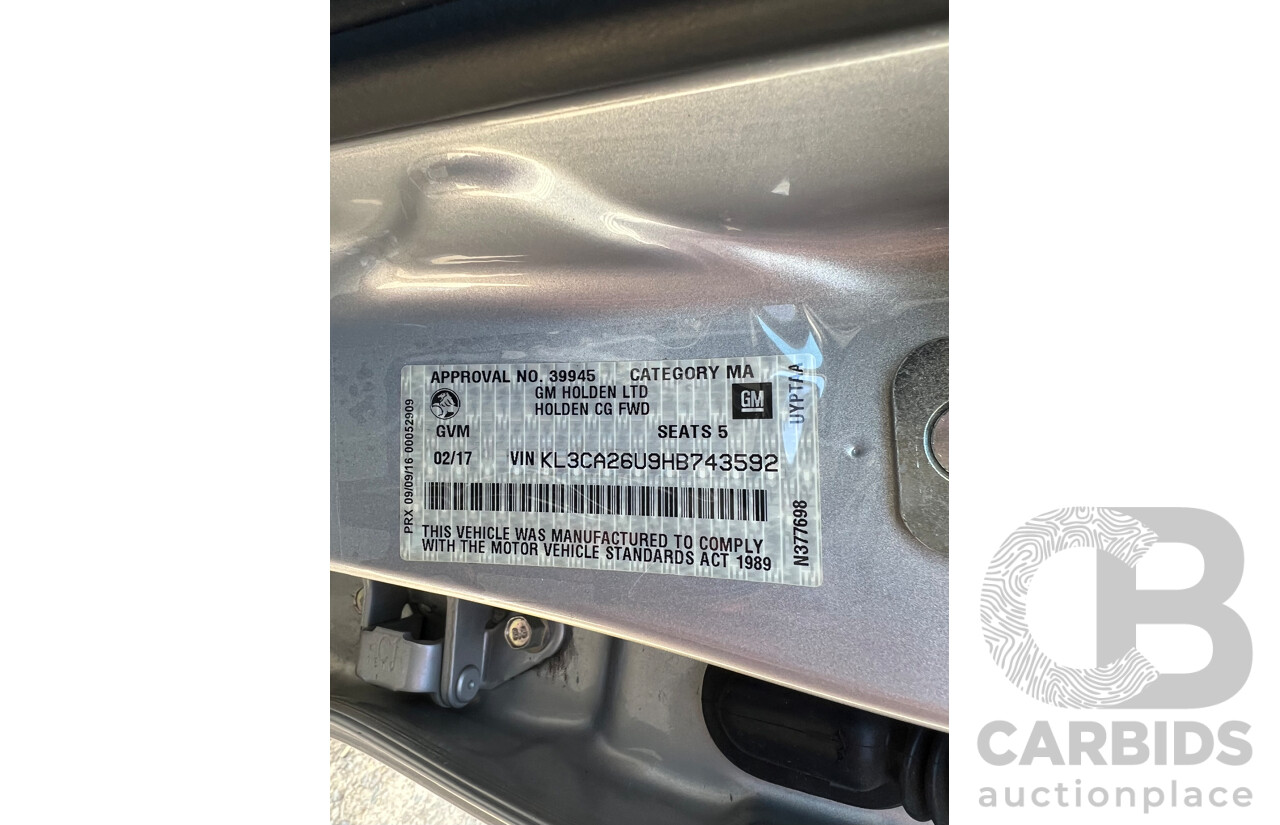 2/2017 Holden Captiva Active 5 (FWD) CG Series II 4d Wagon Nitrate Silver Metallic 2.4L