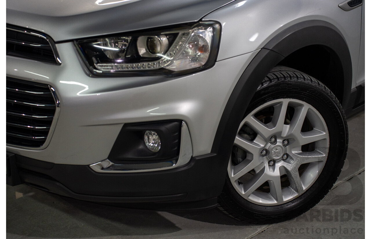 2/2017 Holden Captiva Active 5 (FWD) CG Series II 4d Wagon Nitrate Silver Metallic 2.4L
