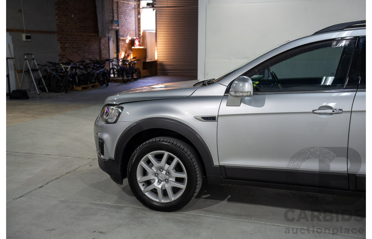 2/2017 Holden Captiva Active 5 (FWD) CG Series II 4d Wagon Nitrate Silver Metallic 2.4L