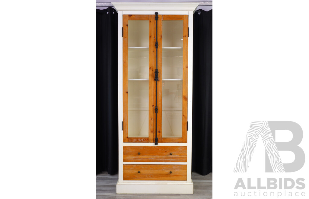 Reproduction Glass Front Bookcase