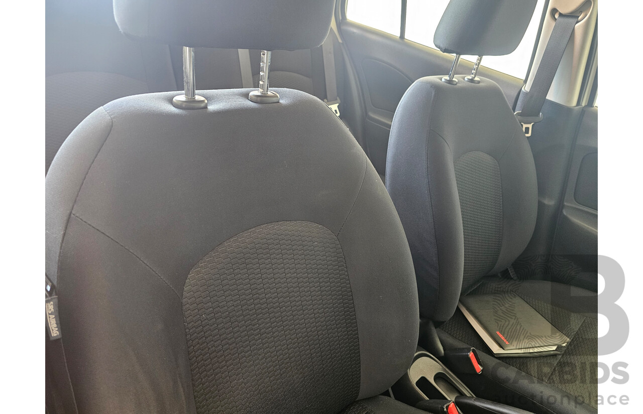 9/2011 Nissan Micra ST K13 5d Hatchback White 1.2L