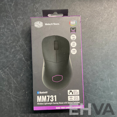 LASER Wireless WiFi Speaker  SPK-WFQ30 & PHILIPS Webcam & Pro Gaming Headset & COOLER MASTER MM731 Mouse - Lot of 7