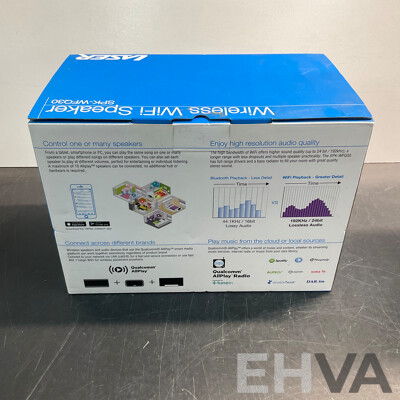 LASER Wireless WiFi Speaker  SPK-WFQ30 & PHILIPS Webcam & Pro Gaming Headset & COOLER MASTER MM731 Mouse - Lot of 7