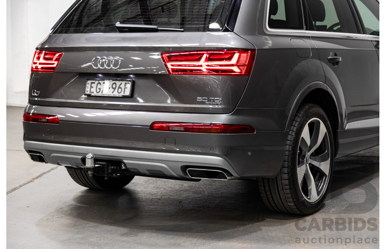 10/2019 Audi Q7 50 TDI Quattro (AWD) 4M MY19 4d Wagon Samurai Grey Metallic Turbo Diesel V6 3.0L - 7 Seater