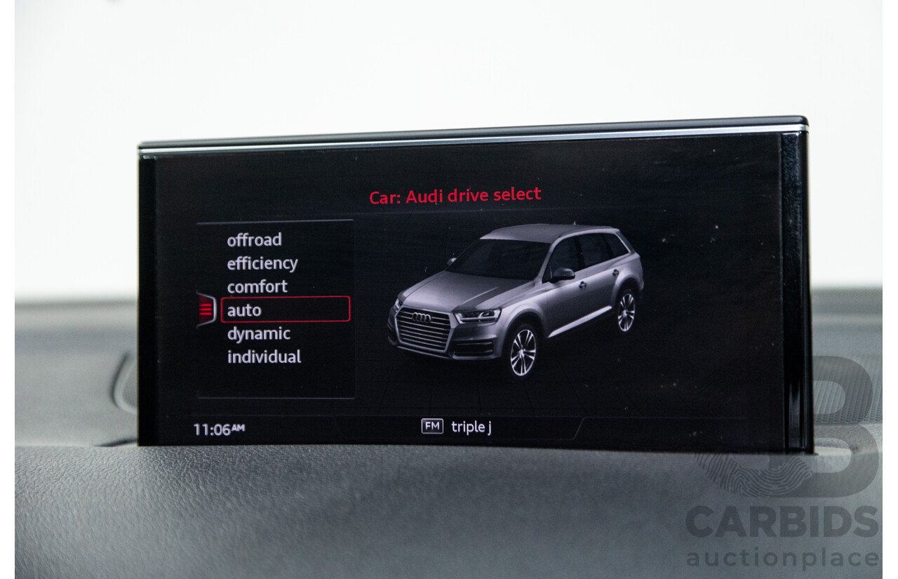 10/2019 Audi Q7 50 TDI Quattro (AWD) 4M MY19 4d Wagon Samurai Grey Metallic Turbo Diesel V6 3.0L - 7 Seater