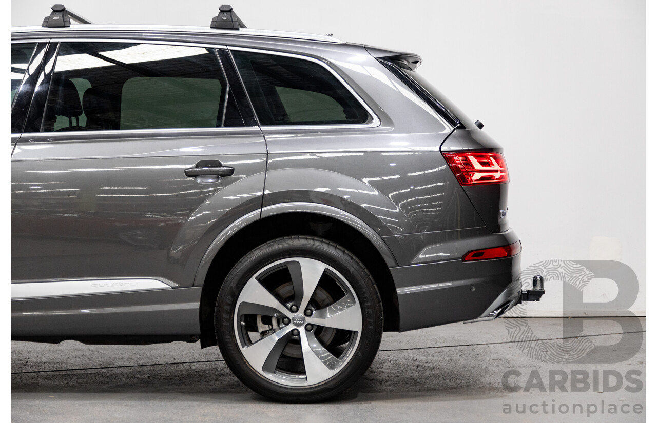 10/2019 Audi Q7 50 TDI Quattro (AWD) 4M MY19 4d Wagon Samurai Grey Metallic Turbo Diesel V6 3.0L - 7 Seater
