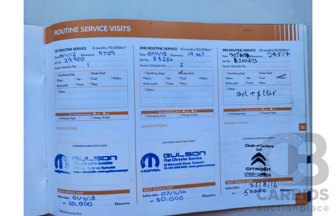 10/2011 Citroen DS3 Dsport  3d Hatchback Grey 1.6L