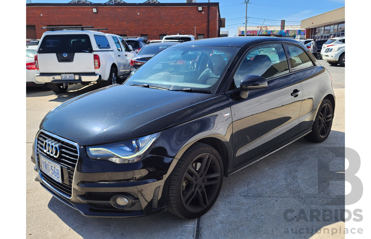 1/2012 Audi A1 1.4 TFSI Sport 8X MY12 3d Hatchback Black 1.4L