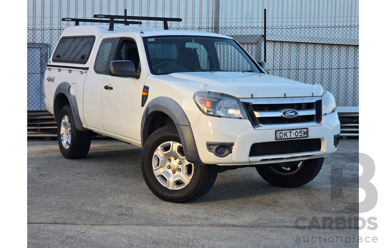 1/2011 Ford Ranger XL (4x4) PK Super Cab P/Up White Turbo Diesel 3.0L