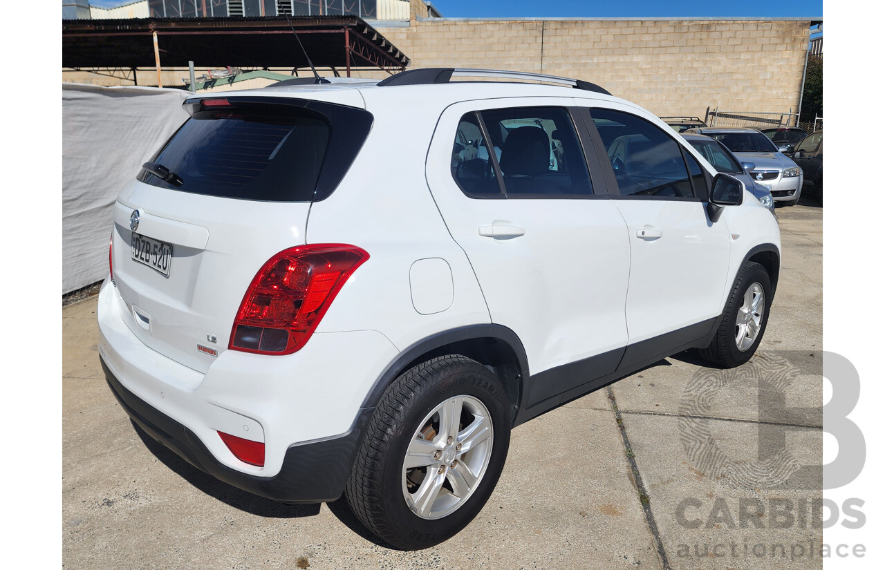 10/2017 Holden Trax LS TJ MY17 4d Wagon White 1.4L Turbo