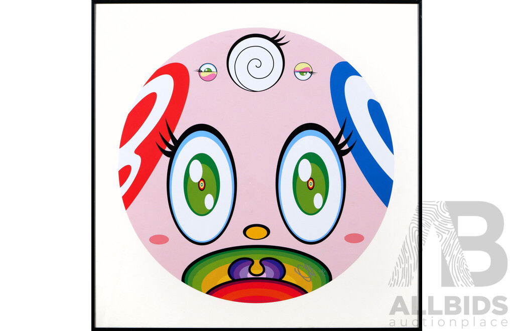 Takashia Murakami, (20th Century, Japanese, 1962-), We Are the Jocular Clan 2018, Offset Lithograph, 60 x 60 cm (frame)